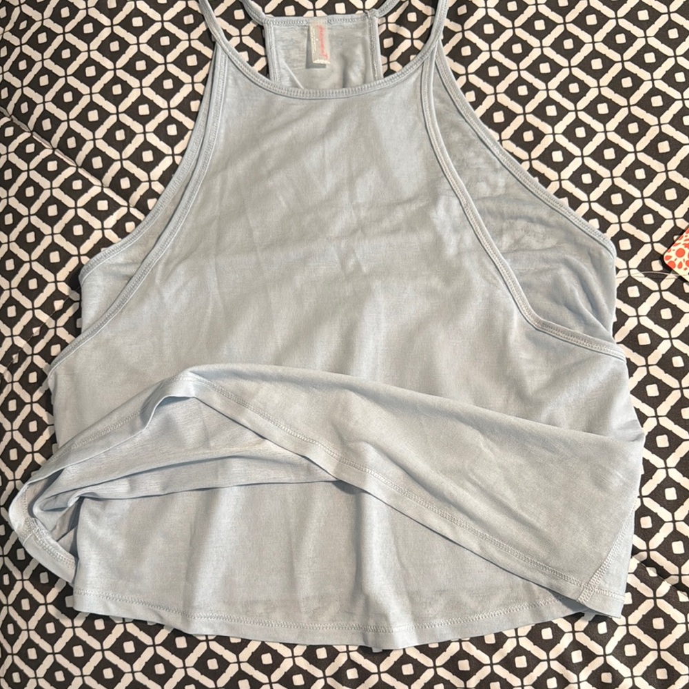 Gray Racerback Tank Top